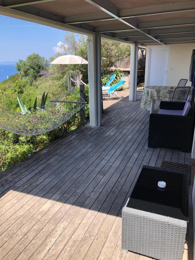 Les Oreades, Studio Le Marin Avec Vue Mer Imprenable Lejlighed Île du Levant Eksteriør billede